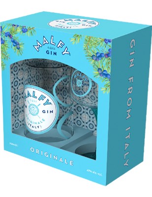 Malfy Originale Gin 700mL + 1x Glass Giftpack